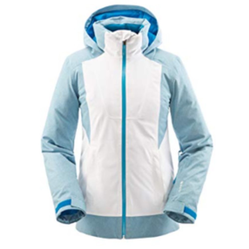 Spyder Women's Voice GTX Jacket Size 10 in White and Blue